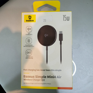 Baseus Simple Mini4 Air Qi2 Cargador Inalámbrico Magnético 15W
