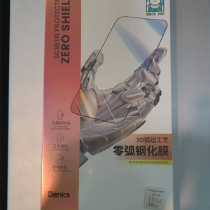 Benks Zero Shield 3D Glass Protector iPhone 17 Pro Max