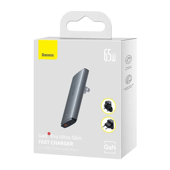 Baseus GaN5 Pro Ultra-Slim Fast Charger 65W - Image 6